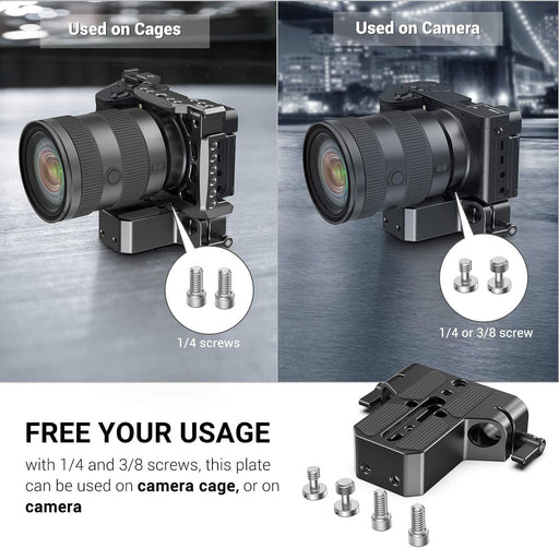 SmallRig Placa base de cámara con abrazadera de riel de varilla LWS de 0.591 in - Quierox - Tienda Online