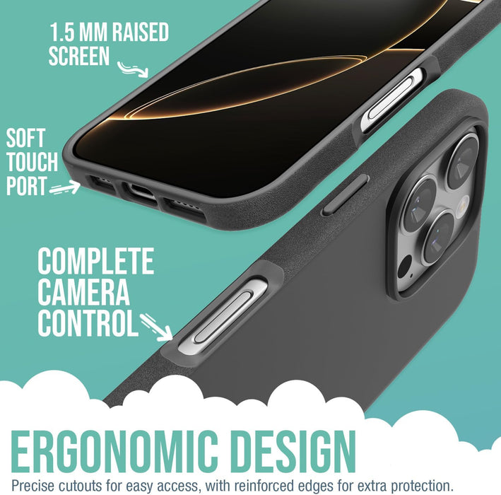 Smartish® - Funda MagSafe para iPhone 16 Pro, Gripmunk - Quierox - Tienda Online