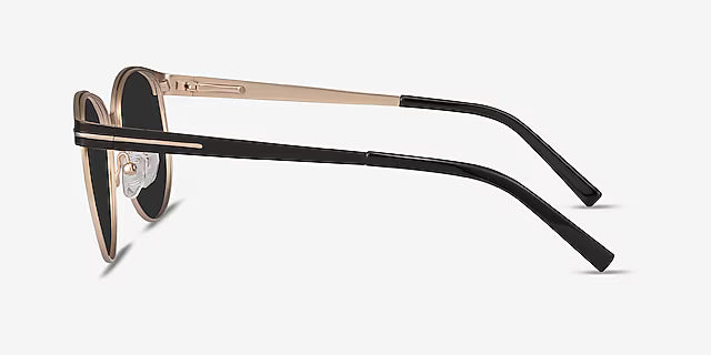 EYEBUYDIRECT Maui Gafas de sol redondas negras