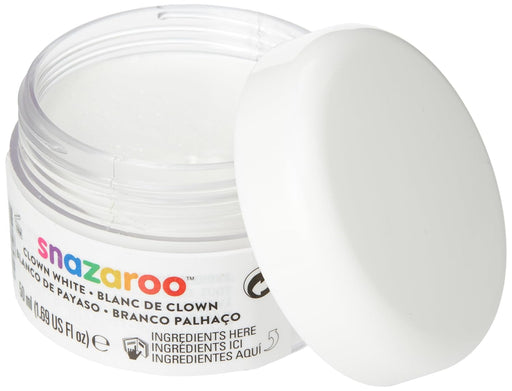 Snazaroo pintura facial para payaso, color blando, 50 ml, Blanco, 50ml - Quierox - Tienda Online