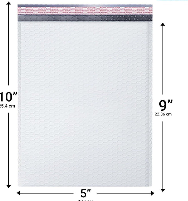 Sobres de burbujas de polietileno blanco #00 de 5" x 10", 238 piezas - Quierox - Tienda Online