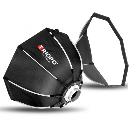 Softbox Triopo K2 55cm parabólica de apertura rápida Bowens - Quierox - Tienda Online