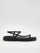 Solezae Sandalias negras cómodas con anillo para el dedo del pie para mujer - Quierox - Tienda Online