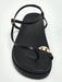 Solezae Sandalias negras cómodas con anillo para el dedo del pie para mujer - Quierox - Tienda Online