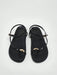 Solezae Sandalias negras cómodas con anillo para el dedo del pie para mujer - Quierox - Tienda Online