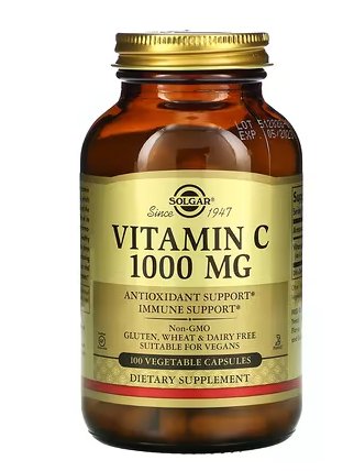 Solgar, Vitamina C, 1.000 mg, 100 Cápsulas Vegetales - Quierox - Tienda Online