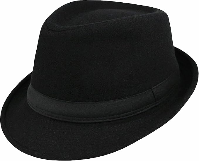 Sombrero clásico a cuadros Manhattan estructurado Gangster Trilby Fedora - Quierox - Tienda Online