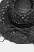 Sombrero cowboy negro efecto paja - Quierox - Tienda Online