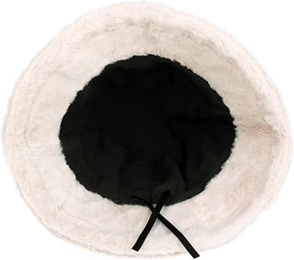 Sombrero de cubo esponjoso de invierno mullido de piel peluda de felpa para mujer - Quierox - Tienda Online