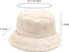 Sombrero de cubo esponjoso de invierno mullido de piel peluda de felpa para mujer - Quierox - Tienda Online
