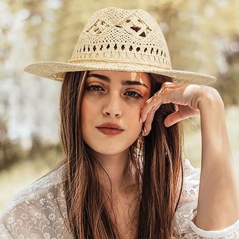 Sombrero de sol hueco de paja, estilo Punk - Quierox - Tienda Online