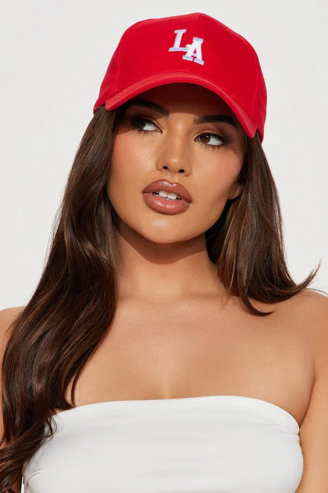Sombrero LA Representando Béisbol - Rojo - Quierox - Tienda Online