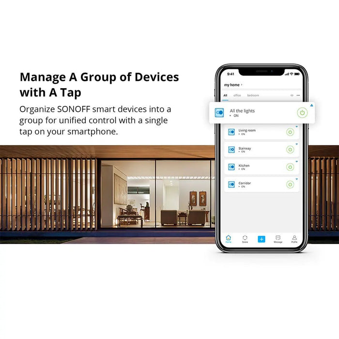 Sonoff Basic R2 RFR2 Wi - Fi 433 MHz Interruptor inteligente Controlador de luz Control de voz - Quierox - Tienda Online