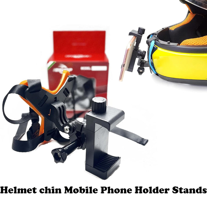Soporte de barbilla para casco de motocicleta con clip para móvil y dispositivos de cámara - Quierox - Tienda Online