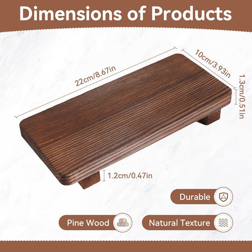 Soporte de madera DEBETOOL para exhibición decorativa - 2 jaboneras de madera para encimera de cocina y lavabo - Quierox - Tienda Online