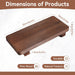 Soporte de madera DEBETOOL para exhibición decorativa - 2 jaboneras de madera para encimera de cocina y lavabo - Quierox - Tienda Online