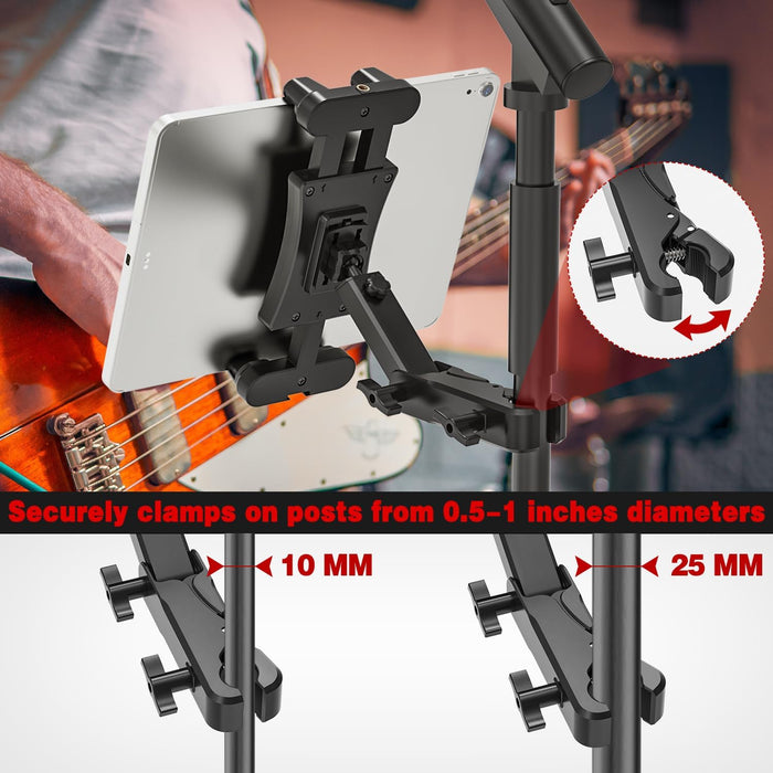 Soporte de tableta para soportes de música de micrófono, soporte universal - Quierox - Tienda Online