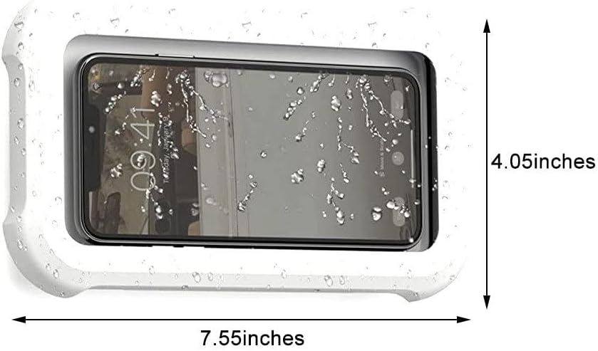 Soporte De Teléfono De Ducha Impermeable De Pared Ajustable De Ángulo De Rotación De 360 ° - Quierox - Tienda Online