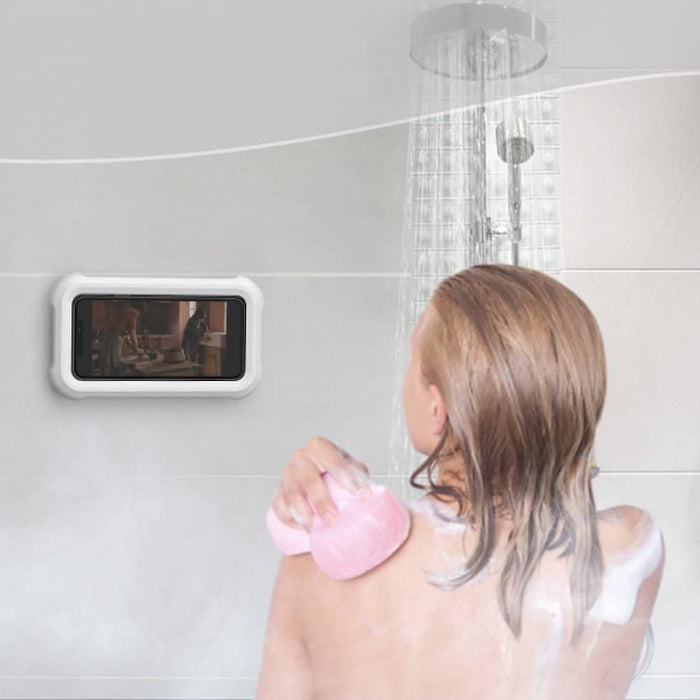 Soporte De Teléfono De Ducha Impermeable De Pared Ajustable De Ángulo De Rotación De 360 ° - Quierox - Tienda Online