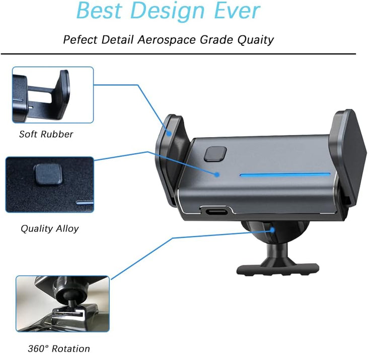 Soporte de teléfono para automóvil eléctrico CR-V en ventilación de aire, aplica a teléfonos de 4 a 7 pulgadas - Quierox - Tienda Online