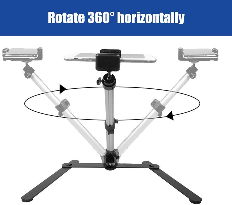 Soporte de transmisión en vivo, aleación de aluminio de 4.4 lbs, carga de 360 ° - Quierox - Tienda Online