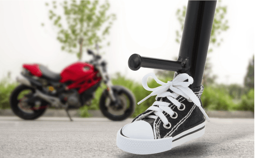 Soporte lateral divertido para motocicleta, Mini soporte de pie de zapato de lona - Quierox - Tienda Online