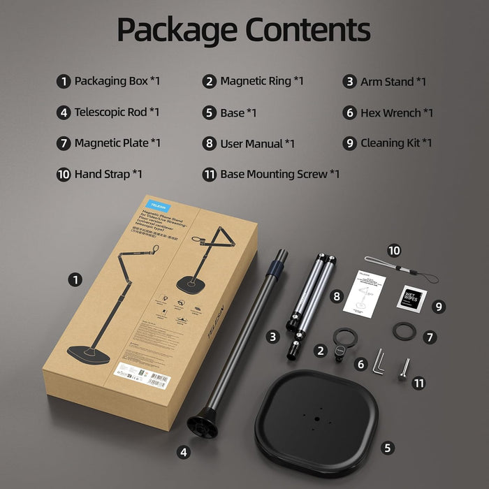 Soporte magnético para teléfono Telesin P3 - FS - 01 - Quierox - Tienda Online