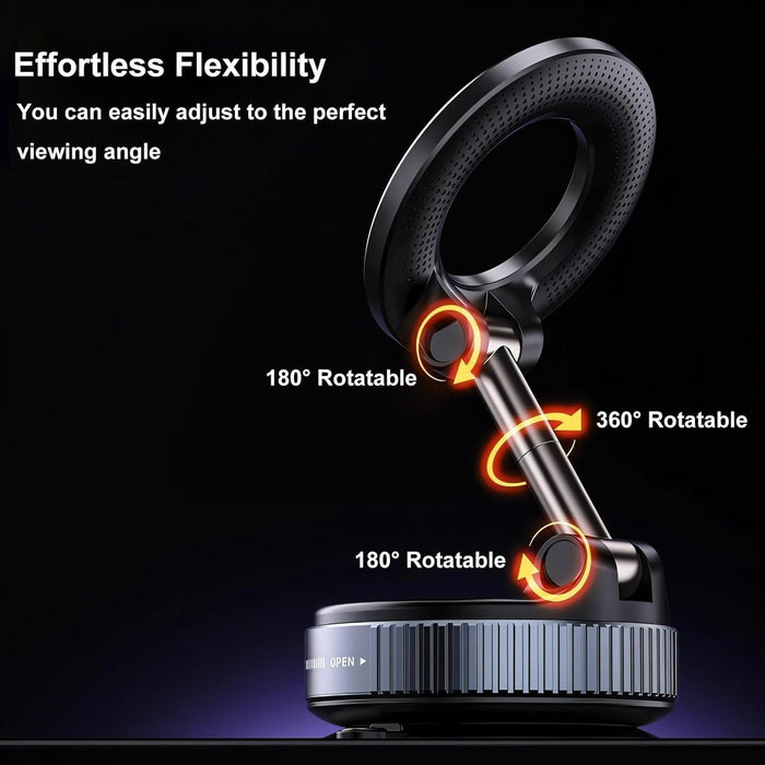 Soporte magnético plegable de 180° y 360° para teléfono, ideal para coche, gimnasio o viajes - Quierox - Tienda Online