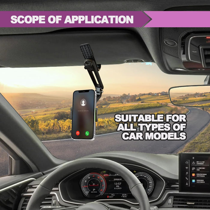 Soporte multifuncional para teléfono celular con visera solar giratoria de 360° - Quierox - Tienda Online