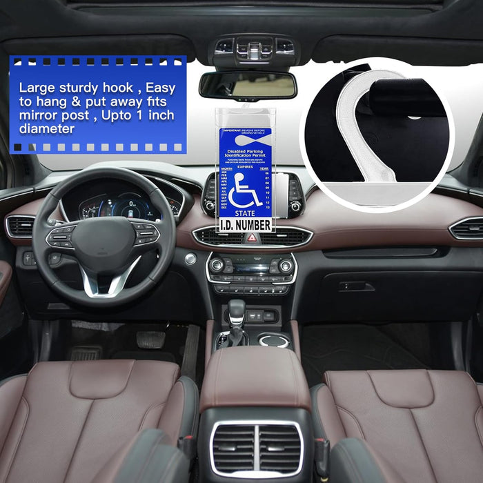 Soporte para carteles para discapacitados para automóvil, ultra transparente - Quierox - Tienda Online