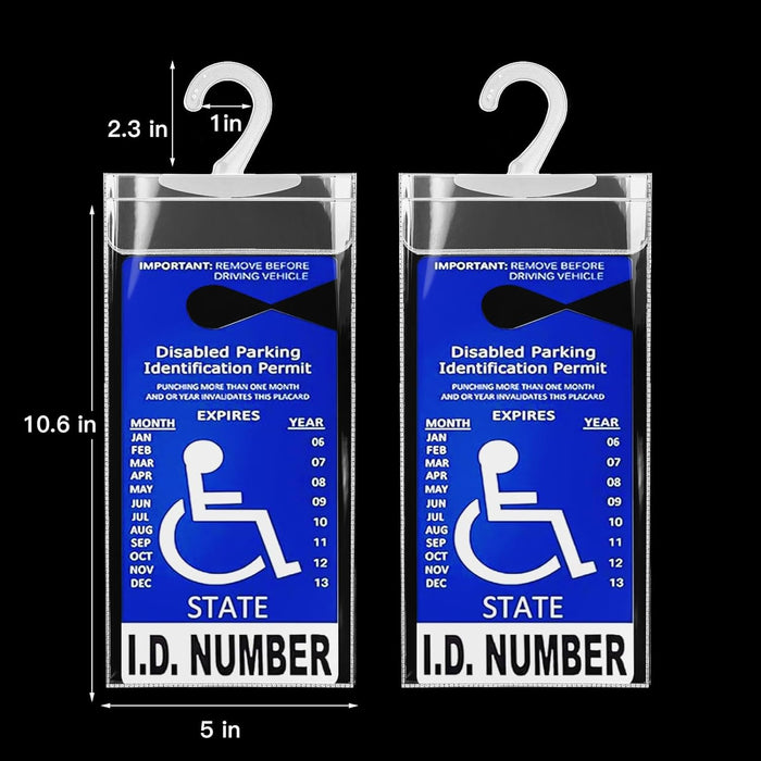 Soporte para carteles para discapacitados para automóvil, ultra transparente - Quierox - Tienda Online