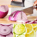 Soporte para cebollas, cortador de cebolla de acero inoxidable, para patatas, tomates, limones, aguacates - Quierox - Tienda Online