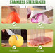 Soporte para cebollas, cortador de cebolla de acero inoxidable, para patatas, tomates, limones, aguacates - Quierox - Tienda Online
