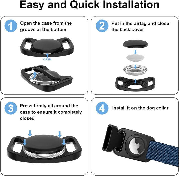 Soporte para collar de perro para Airtag (paquete de 4) - Quierox - Tienda Online