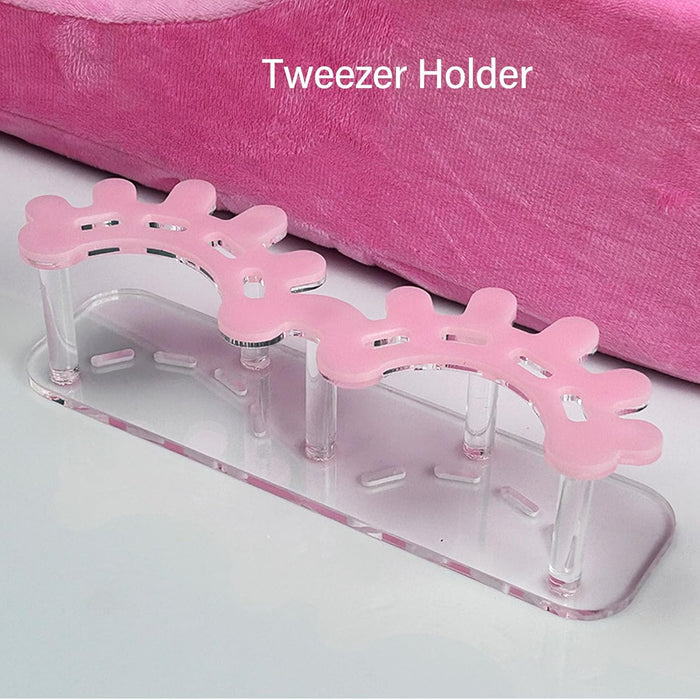 Soporte para pinzas de pestañas, 8 agujeros, soporte de almacenamiento de pinzas - Quierox - Tienda Online