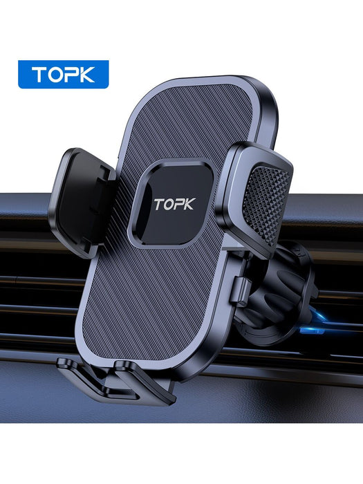 Soporte para teléfono de coche TOPK para rejilla de ventilación, con gancho y rotación de 360° - Quierox - Tienda Online