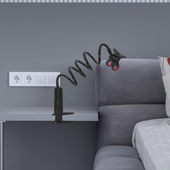 Soporte universal para teléfono de cama, soporte portátil para teléfono, color negro - Quierox - Tienda Online