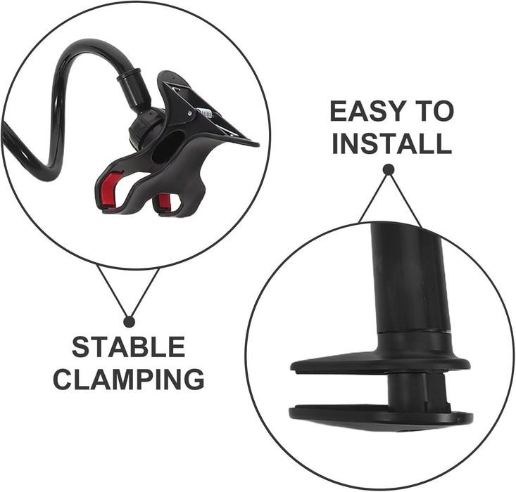 Soporte universal para teléfono de cama, soporte portátil para teléfono, color negro - Quierox - Tienda Online