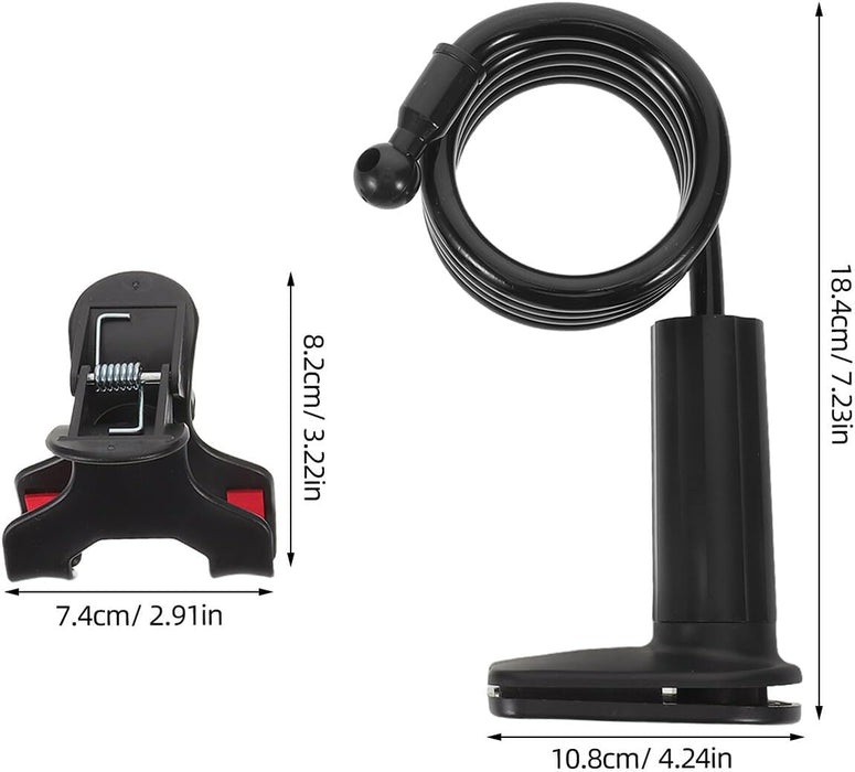 Soporte universal para teléfono de cama, soporte portátil para teléfono, color negro - Quierox - Tienda Online