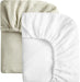 SOULFUL Sábanas de muselina para cuna, para niños y niñas paquete de 2 (28 x 52 pulgadas, blanco y salvia niebla) - Quierox - Tienda Online