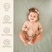SOULFUL Sábanas de muselina para cuna, para niños y niñas paquete de 2 (28 x 52 pulgadas, blanco y salvia niebla) - Quierox - Tienda Online