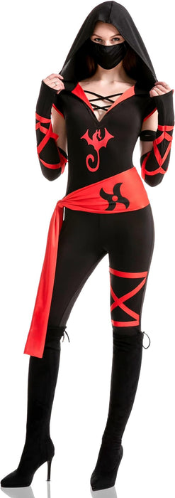 Spooktacular Creations - Disfraz de Ninja para mujeres adultas, para fiesta de Halloween - Quierox - Tienda Online