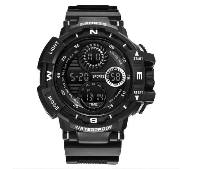 Sport Reloj Digital a la moda para hombre, cronógrafo de mano a prueba de agua - Quierox - Tienda Online