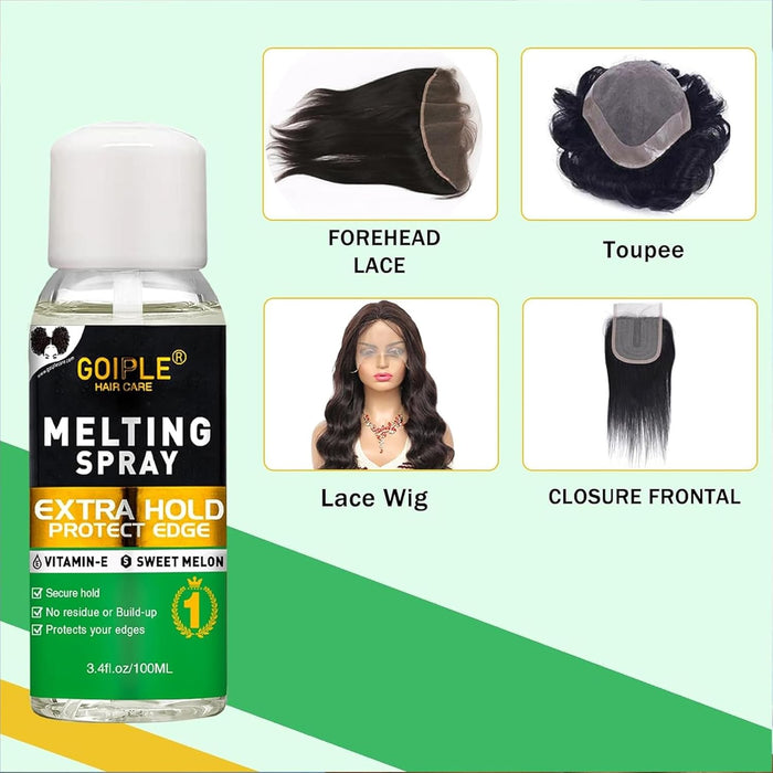 Spray de fusión de encaje, adhesivo para el cabello sin pegamento para pelucas y extensiones - Quierox - Tienda Online