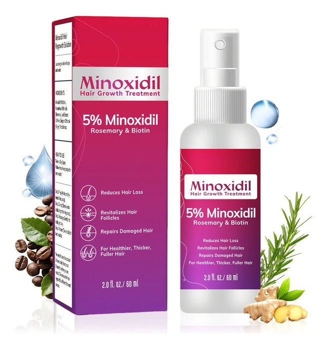 Spray Minoxidil 5% Crecimiento Sérum Para Cabello Y Barba - Quierox - Tienda Online