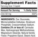 Spring Valley Zinc 50 mg, 200 unidades, cápsulas de suplemento dietético para la salud inmunológica - Quierox - Tienda Online