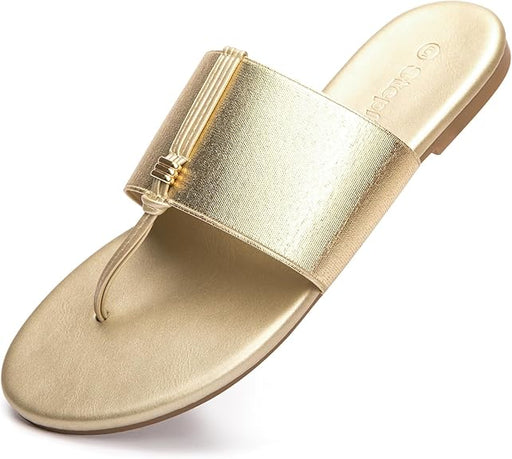 Steplink Sandalias elásticas con correa en T para mujer - Quierox - Tienda Online
