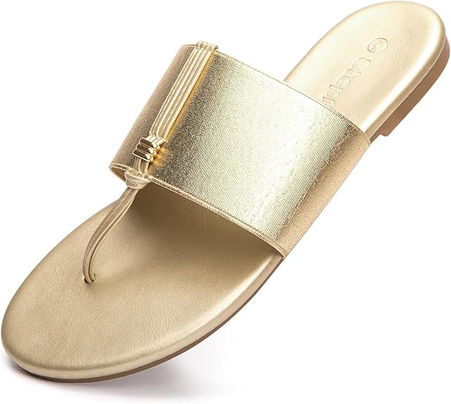 Steplink Sandalias elásticas con correa en T para mujer - Quierox - Tienda Online