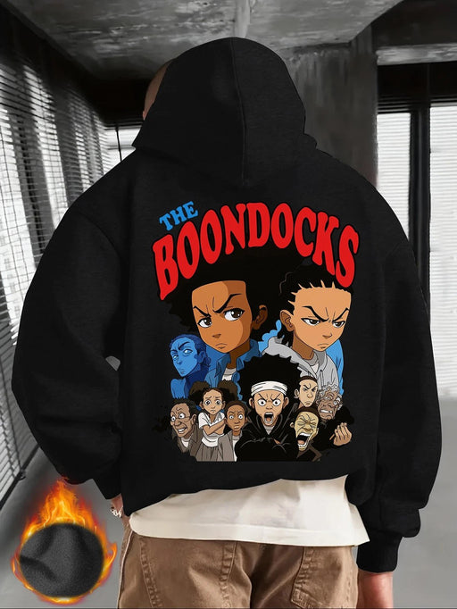 Sudadera con capucha informal para hombre con estampado gráfico del equipo de The Boondocks - Quierox - Tienda Online