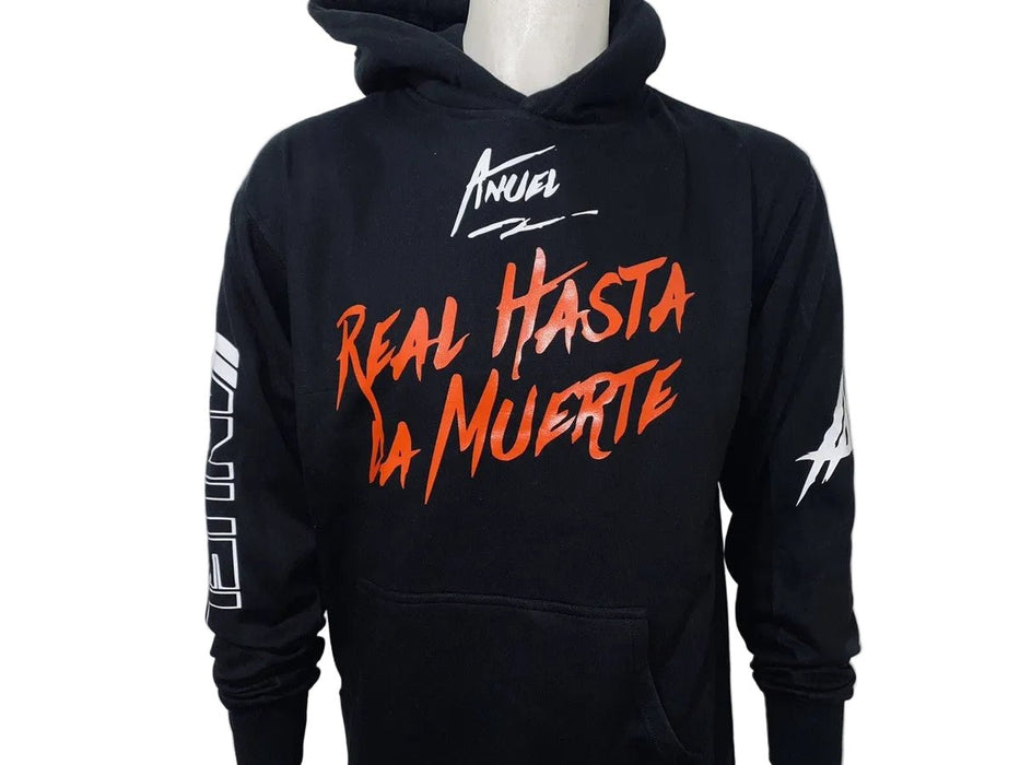 Sudadera con capucha para hombre con Estampado Anuel, Real Hasta La Muerte - Quierox - Tienda Online
